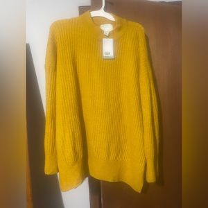 Gold h&m mock neck sweater